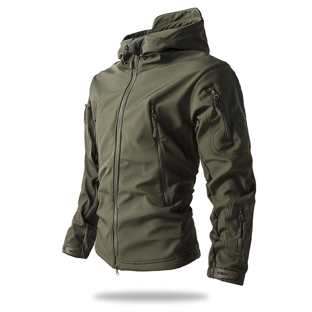 Soft Shell Fleece Hooded 3-in-1 Sharkskin Outdoor Cycling Thickened Camouflage Clothing