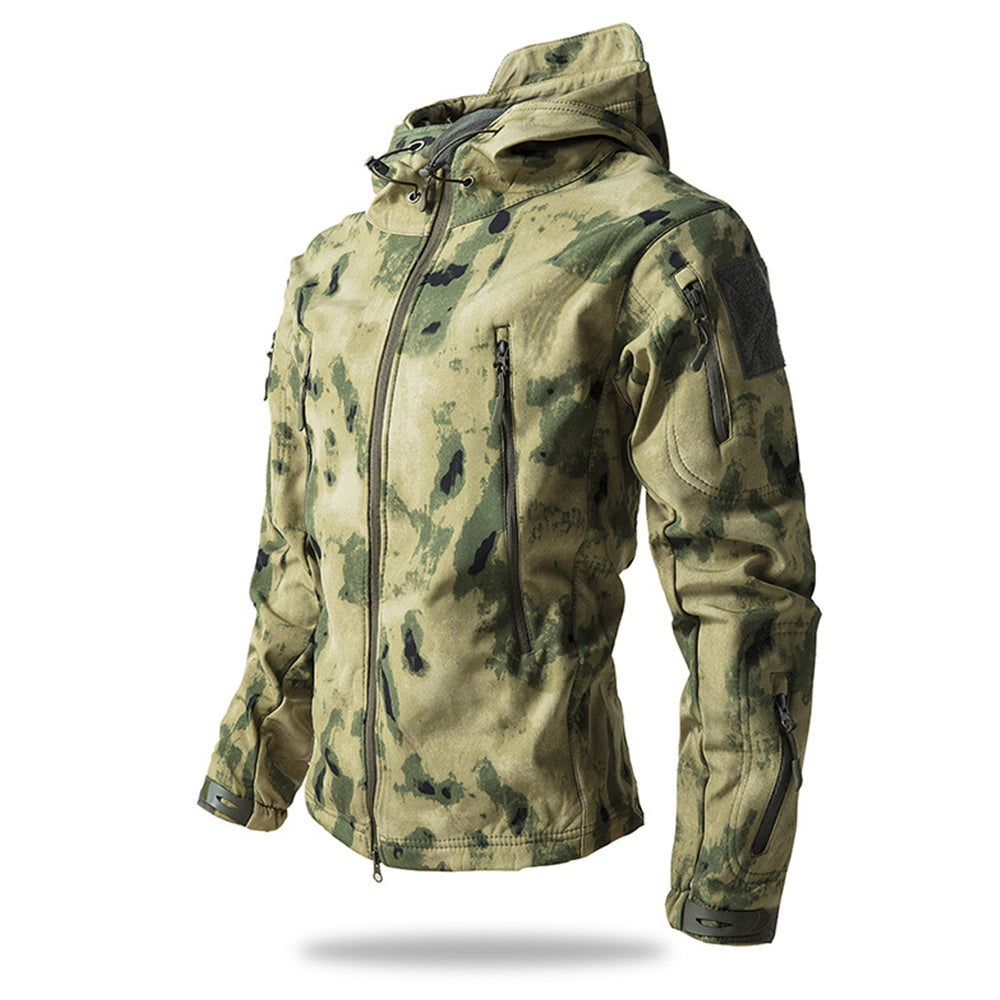 Soft Shell Fleece Hooded 3-in-1 Sharkskin Outdoor Cycling Thickened Camouflage Clothing
