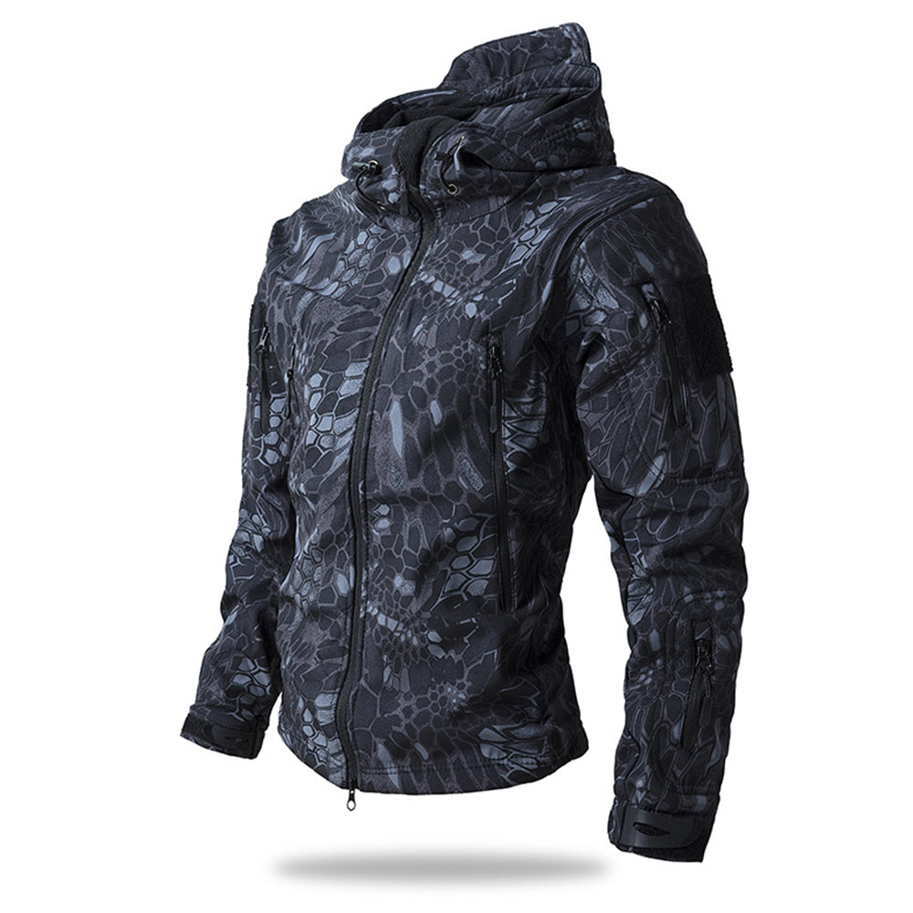 Soft Shell Fleece Hooded 3-in-1 Sharkskin Outdoor Cycling Thickened Camouflage Clothing